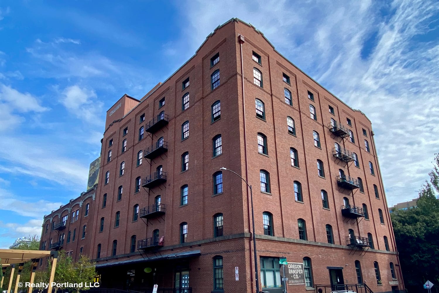 Chown Pella Lofts historic brick warehouse building in Portland's Pearl District